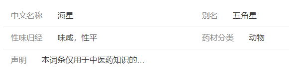 海星（解毒散结，和胃止痛）(图1)